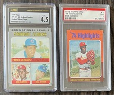 Bob Gibson Older Graded Card Collection