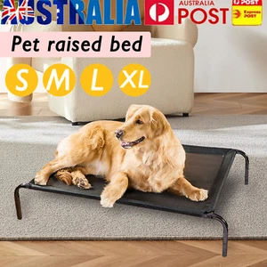 Elevated Trampoline Pet Bed Dog Puppy Raised Heavy Duty Large Hammock Mesh S-XL - Picture 1 of 17