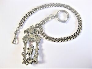 Antique Watch Chain Real Silver, 1.5oz