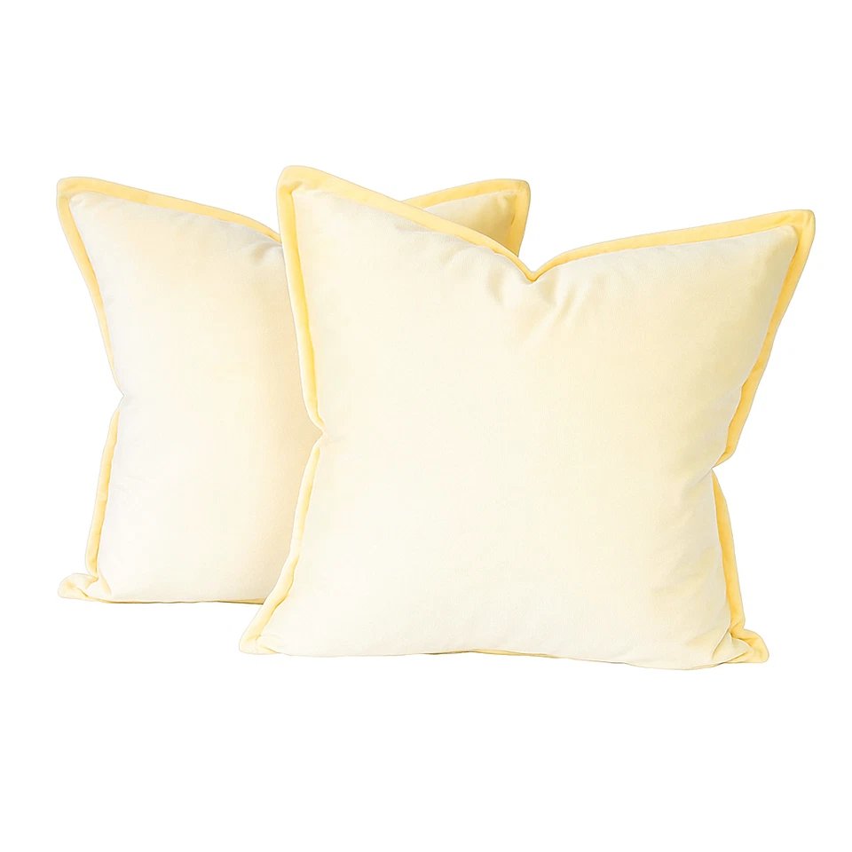 Juego de 2 fundas de almohada de terciopelo | Fundas de almohada modernas para salón Foto 1 de 1