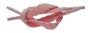 Cordones planos para zapatos/entrenadores de moda de 10 mm... (140 cm, rosa bebé) - Imagen 1 de 3