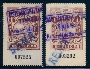 1905 Argentina Rosario Municipal Revenues 1 Peso Prostitute Tax SANA, CON REGLA - Picture 1 of 4
