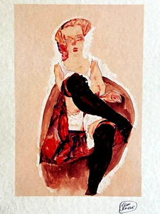 Egon Schiele, Lithograph COA Original Numbered A Hand Signed Limited 275 - Picture 1 of 8