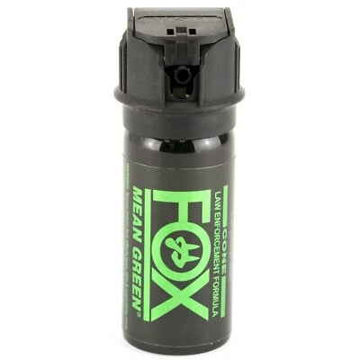 Fox Labs 156MGS Mean Green 6% H2OC Defense Pepper Spray 1.5oz Green
