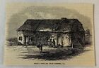 1876 Magazine Engraving~ William Penn's Cottage Near Chester, Pa