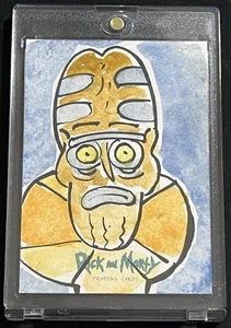 Rick And Morty 2018 Cryptozoic Hand Drawn 1/1 1 Of 1 Sketch Card  - Picture 1 of 3