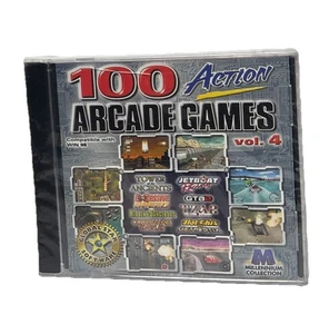 100 Juegos de Acción Arcade Volumen 4 PC CD Rom 2000 Nuevos y Precintados - Imagen 1 de 5