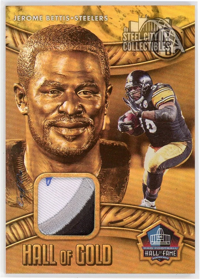 Jerome Bettis 2022 Panini Gold Standard Hall Of Gold Premium Patch #HOG-JBE 1/1 - Image 1 of 2