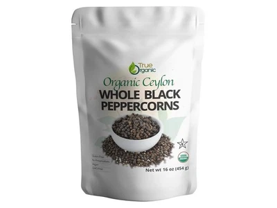 True Organic Ceylon Black Peppercorns Whole 16 Oz - USDA & Kosher Certified,...  - Image 1 of 4