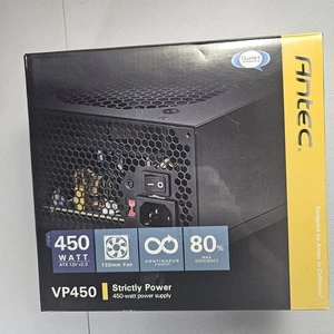 Antec VP450 450 watt ATX 12v v2.3 Power PSU 120mm Fan (Open Box) - Picture 1 of 6
