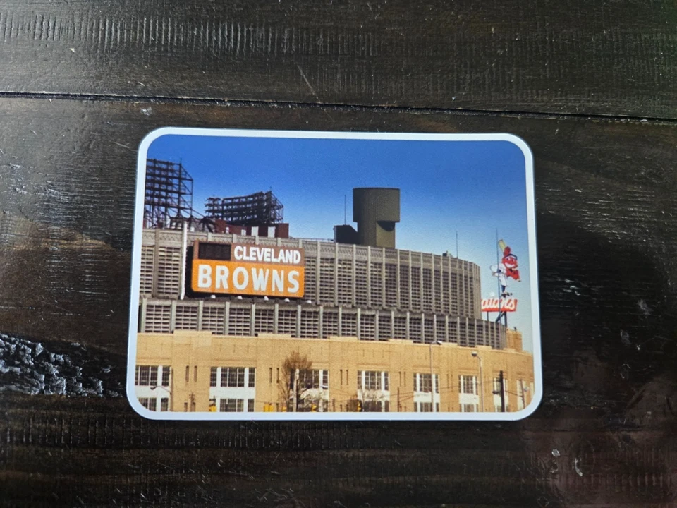Estadio Municipal Cleveland Imán - Antiguo imán tributo Browns and Indians Foto 1 de 1