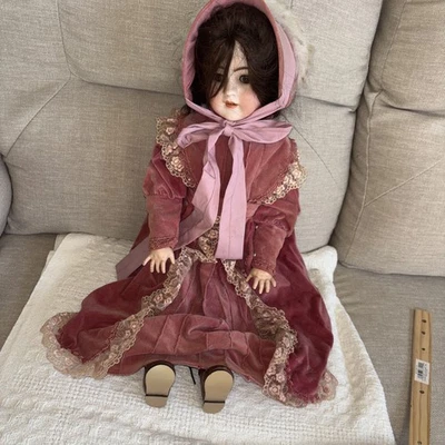 Antique German 25” Simon Halbig Kammer Reinhardt Bisque Head Doll - Image 1 of 4