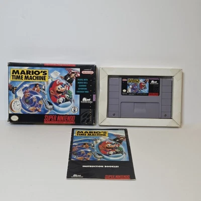 Mario's Time Machine SNES Complete W/ Manual - Good Condition Fast Shipping  - Image 1 of 4
