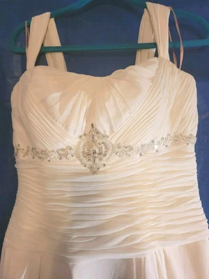 Wedding Dress By Eden Bridal Gown Off White Size 14 NEW - Image 1 of 4