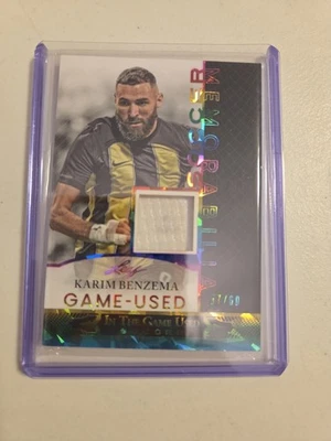 2024 Leaf in the Game Used Sports Soccer 57/60 Karim Benzema #GUSM-13 - Image 1 of 2