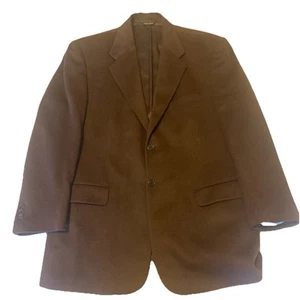 Louis Dell ‘Olio Mens Cashmere Sport Coat 44R Solid Brown Jacket Blazer Italy - Picture 1 of 14