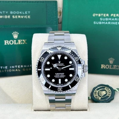 Fresh 2025 Rolex Submariner No-Date, 41mm Black, Unworn Full Set, 124060 - Image 1 of 4