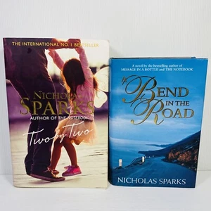 2 Lot Nicholas Sparks- Two by Two & A Bend in the Road Contemporary Romance - Picture 1 of 12