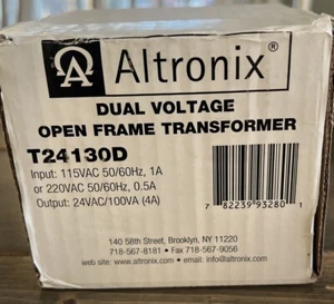Altronix T24130D, Dual Voltage Open Frame Transformer - Picture 1 of 2