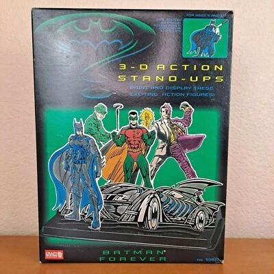 Kit de arte pintura casa artesanato stand-ups ação Batman Forever NOS DC Comics - Imagem 1 de 4