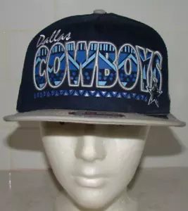 Cappello snapback Dallas Cowboys Main 9FIFTY nuovo con etichette unico New Era Spellout Script Navy - Foto 1 di 8
