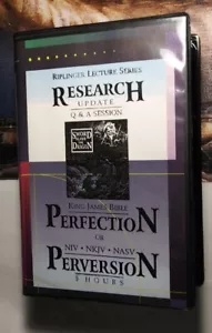 Riplinger 2 VHS KJV Bible Perfection or Perversion Rare 3HR Lecture King James - Picture 1 of 11