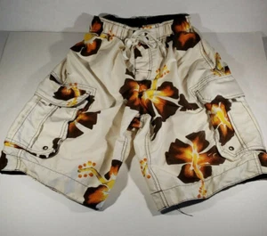 Arizona Multi-Color 100% Polyester Swim Trunks  Two Side Pockets - Boys Small - Picture 1 of 6