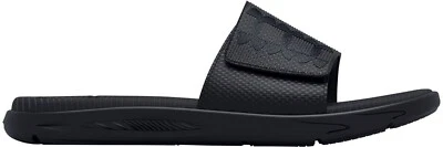 UNDER ARMOUR GS MERCENARY SLIDES SLIP ON SANDALS GRADE BLACK YOUTH SIZE 3Y NWT - Image 1 of 4