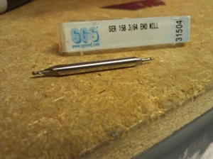 3/64" 2 FLAUTA DOBLE EXTREMO TROZO LONGITUD CARBURO BOLA EXTREMO MOLINO - Imagen 1 de 1