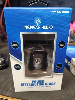 Nemesis Audio NM-DB1020 Power Ground Distribution Block Triple 0 4 Gauge inputs - Image 1 of 4