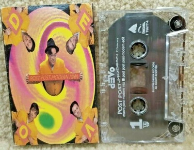 Vintage 1990 Cassette Tape Single Devo Post Post Modern Man Enigma Records - Image 1 of 4