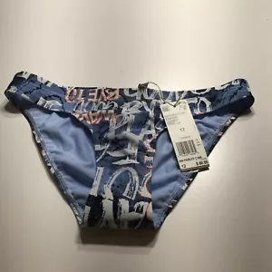 Adidas Infinitex Bikini Womens Size 12 Blue White Parley Swim Bottoms Only NWT - Picture 1 of 12