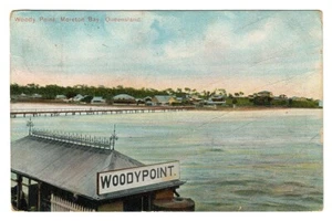 Postal antigua 1908 Woody Point Moreton Bay Queensland Australia Woodypoint - Imagen 1 de 2