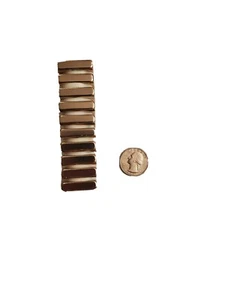 100pc N52 neodymium magnets 1" X 1" X 1/4" with 3M VHB sticky tape backing - Picture 1 of 5