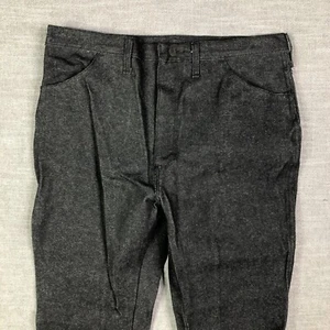 VTG Deadstock Rustler Jeans Mens 38x34 Gray USA Made 80s Bootcut Wrangler - Picture 1 of 12