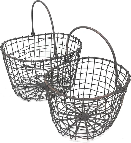 Wire Nesting Baskets with Handles (set of 2) Cover
