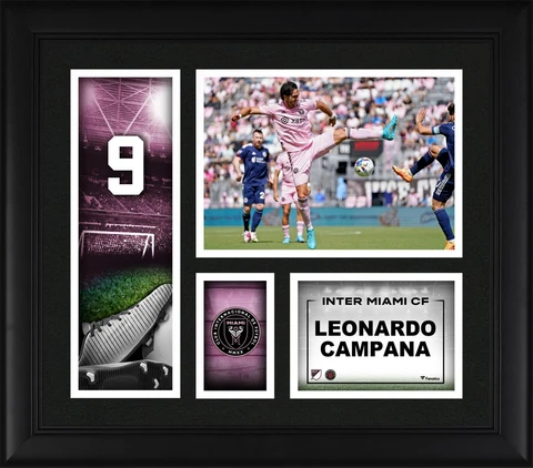 Leonardo Campana Inter Miami CF Framed 15x17 Player Core Collage Cover