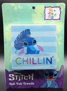 2022 Disney "STITCH" from "Lilo & Stitch" 5 pcs Bathtub/Shower Anti Slip Tread - Picture 1 of 17