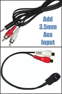 Cable adaptador de entrada de audio Alpine CDA Ai-Net radio a RCA auxiliar con cable de 3,5 mm - Imagen 1 de 1