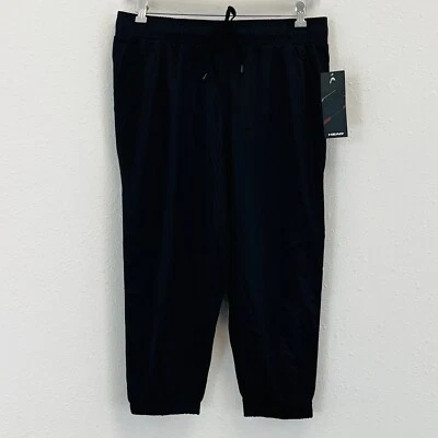 Женские L голова Alana сплетенный укороченный брюки черный с манжетами подходит тянуть на эластичный пояс - Изображение 1 из 4