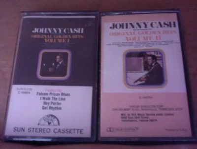 2 MINT SEALED CASSETTE TAPE Sun Records Johnny Cash Greatest Hits Volume 1 & 2 - Image 1 of 4