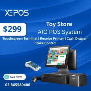 All in One POS System for Toy Stores- Touchscreen Terminal, Barcode Scanner - Picture 1 of 1