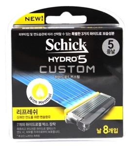 Schick Hydro 5 Custom Refresh Rasierklingen-Nachfüllpack 8 Patronen - Bild 1 von 3