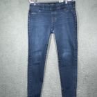 Liverpool Jeans Womens 35 Blue Pants Mid Rise Jegging Super Stretch Faux Pockets