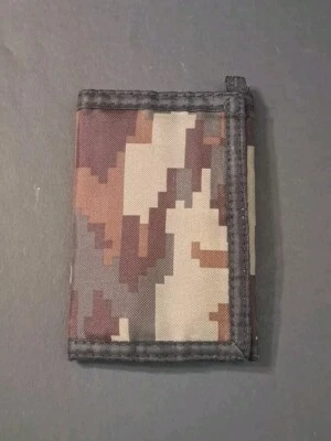 Vintage Army Woodland Digital Print Camouflage Tri Fold Wallet Camo Youth - Image 1 of 4