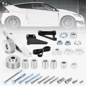 For Honda Acura K20 K24 K Swap RSX K Series A/C P/S Eliminator Pulley Belt Kit - Picture 1 of 12