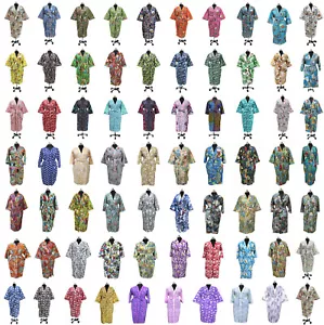 Nueva Colección de Algodón Kimono Mujeres Prendas para dormir Vestido Vestido Vestido Talla Única Vestido - Imagen 1 de 208