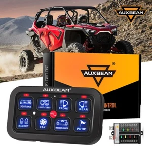 AUXBEAM BB80 8 Gang On-Off Switch Panel Automatic Dimmable For Can-Am Maverick - Picture 1 of 12