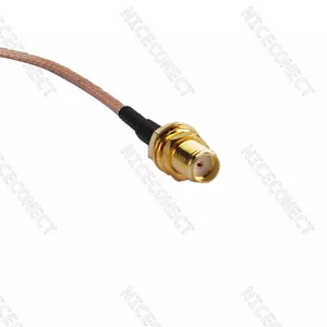 5x Cavo Prolunga Antenna SMA Femmina Paratia RG316 per Radioamatori 15cm - Foto 1 di 1