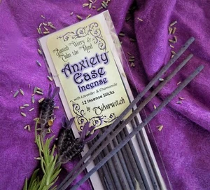  Ease Anxiety Wicca Incense  Lavender and Chamomile 12 Pack Witchcraft Pagan - Picture 1 of 1